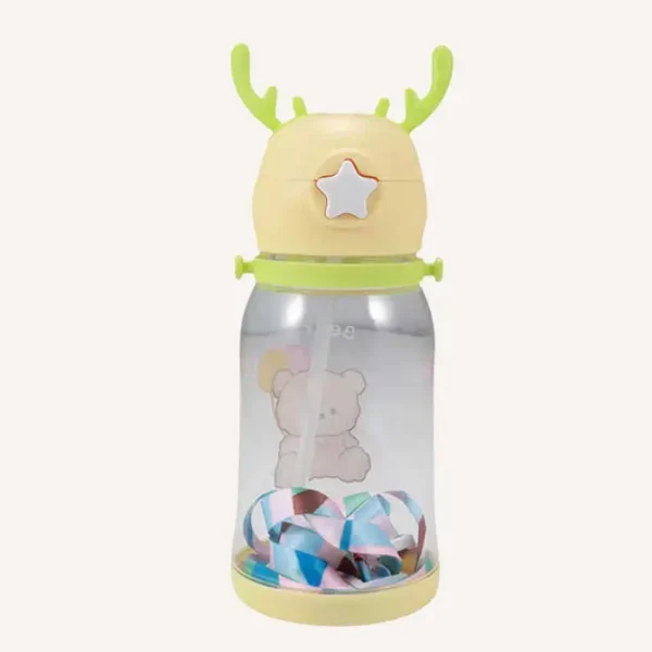 600ML Kids Water Bottle With Straw.