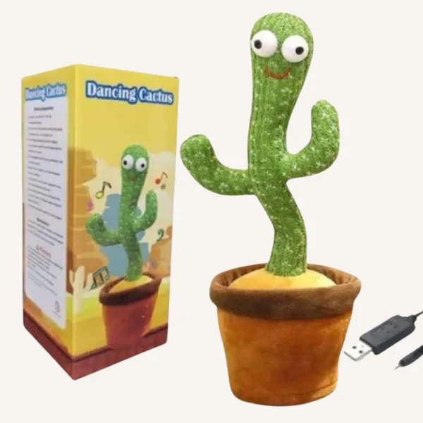 Rechargeable Voice Repeat Dancing Cactus.