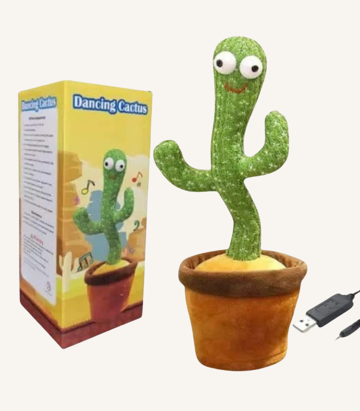 Rechargeable Voice Repeat Dancing Cactus.