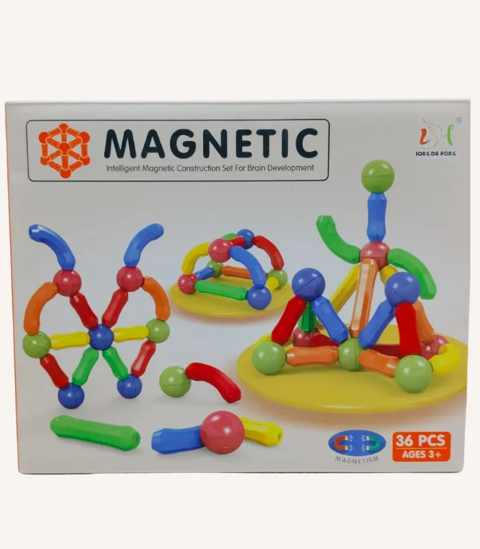 36 Pcs Magnetic Bar Building Blocks.