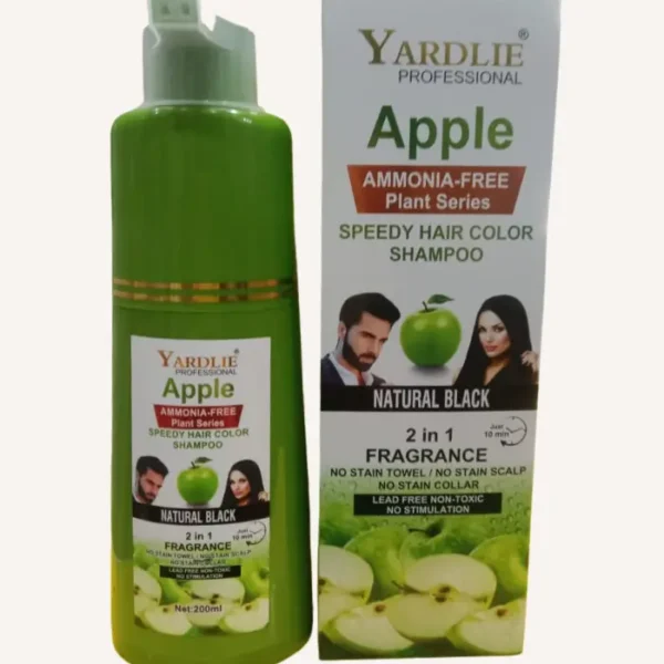 Yardlie Apple Hair Color Shampoo – Dark Brown || 200ml
